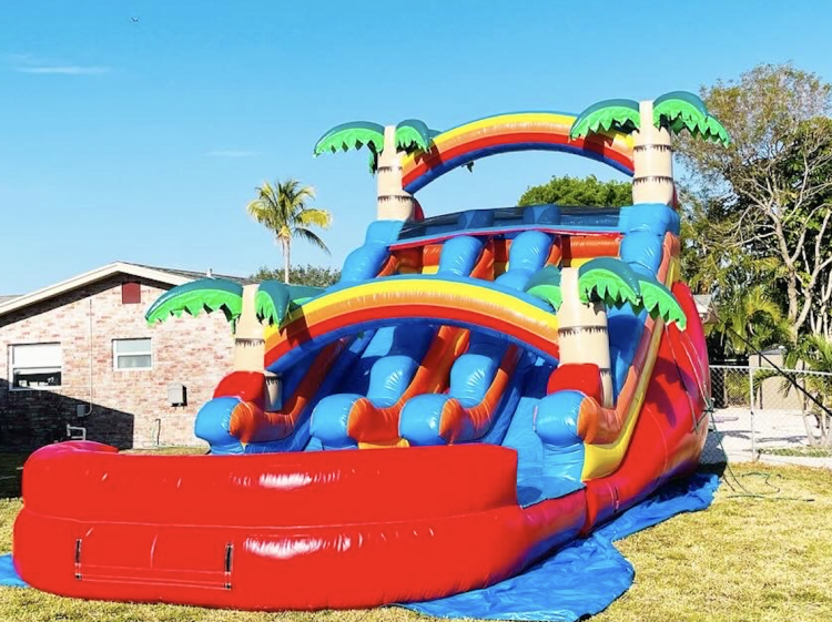 ( 16 FT Tall ) Splash Water or Dry Slide doble lane